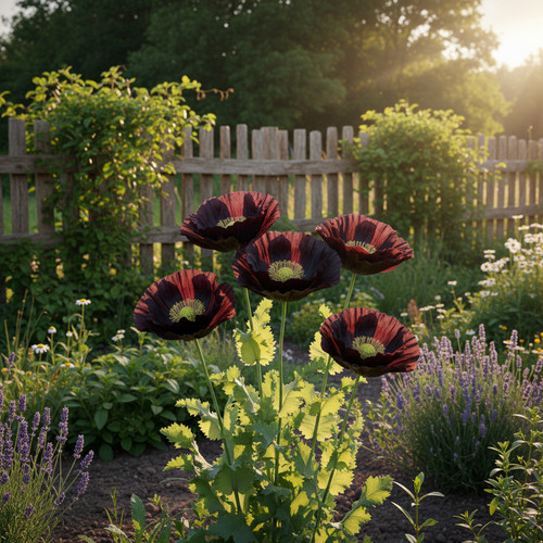 461x giant poppy bordeaux - giant,