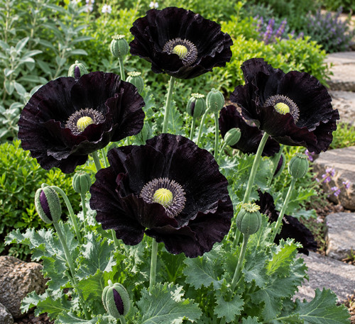 Tt464pg black poppy schwarzer - black,